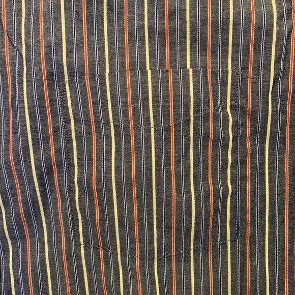 Club Room Men's Button Up Shirt Size XXL Gray Striped Long Sleeves GUC - Picture 6 of 10